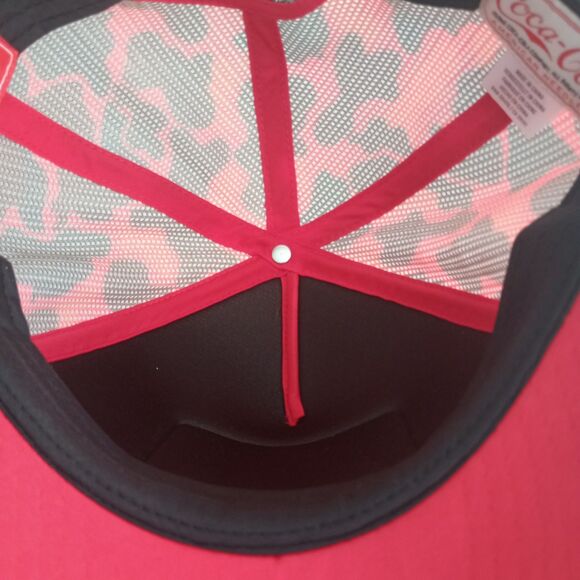 Vintage Coca Cola Hat Mallard Duck Foam Mesh Snapback Trucker Cap 6 Panel - Picture 7 of 8